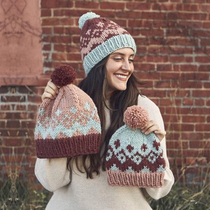 Trio Toboggan - knitting pattern