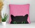 Halloween Cushion C2C Black Cat Pillow CROCHET PATTERN 42x42 Squares
