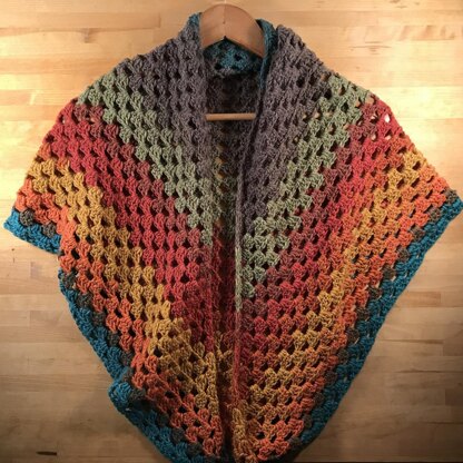 Mandala Granny Shawl Scarf