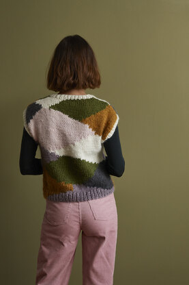 Alda - Tank Top Knitting Pattern For Women in Debbie Bliss Merion by Debbie Bliss