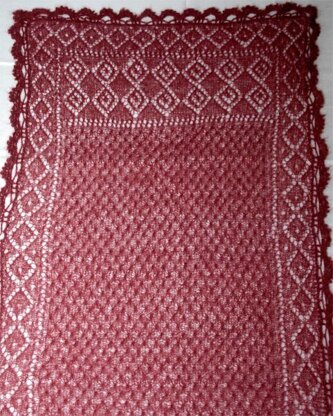 "Victoria" - Rectangle lace shawl