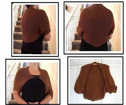 627 KNIT SHRUG, WOMEN'S CARDIGAN SWEATER