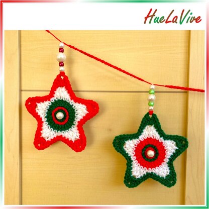 Christmas star garland by HueLaVive