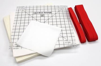 June Tailor Inc Reversible T-Shirt Quilt Kit Sash-In-A-Dash - Red