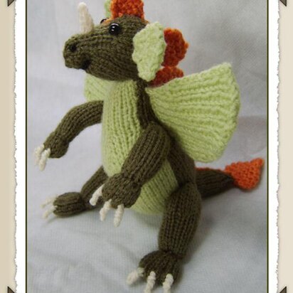 Nordelph the dragon - knitting pattern