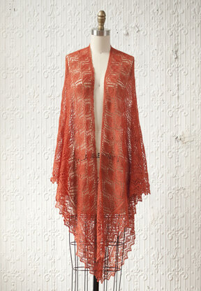 Ocaso Shawl in Manos del Uruguay Lace Semi-Solid - 2012R