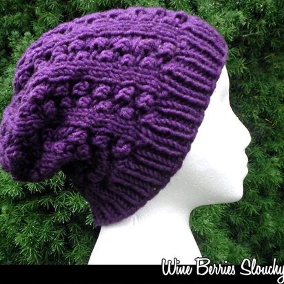 Wine Berries Slouchy Hat