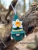 Gnome daffodil keychain