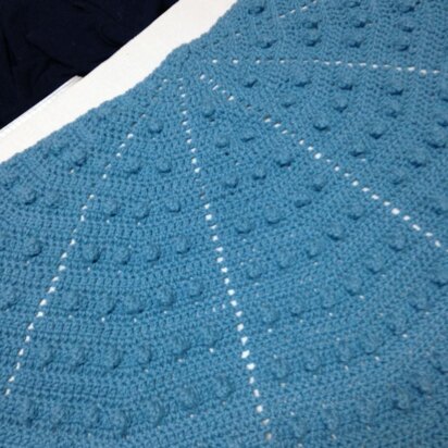 Half Circle Popcorn Shawl