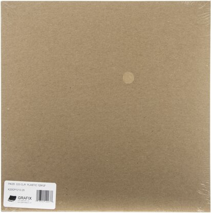 Grafix Craft Plastic Sheets 12"X12" 25/Pkg - Clear .020
