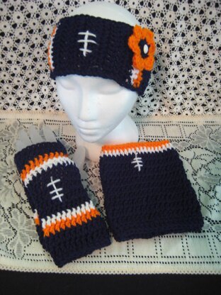 Football Headband & Gloves