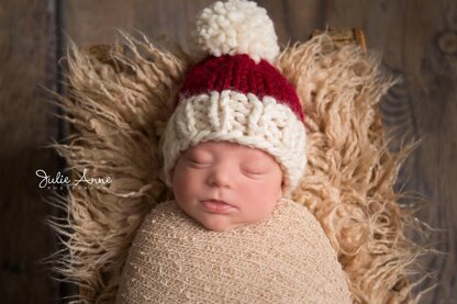 Santa Hat Christmas Pompom Baby Child