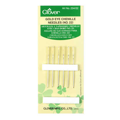 Clover Gold Chenille Needles Size 22
