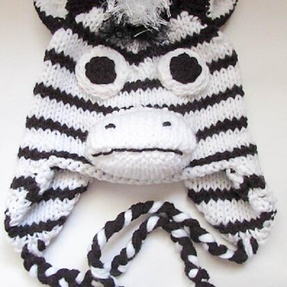 Zebra Hat knit