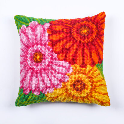 Craft Buddy Flower Burst Cushion Cross Stitch Kit