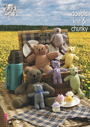 Teddy Bears' Picnic in King Cole Chunky & DK - 9008 - Downloadable PDF