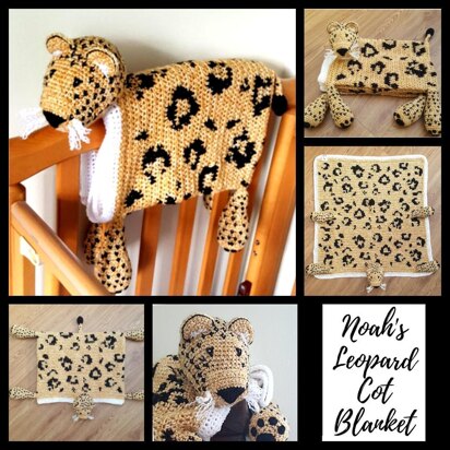 Noah's Leopard Cot Blanket