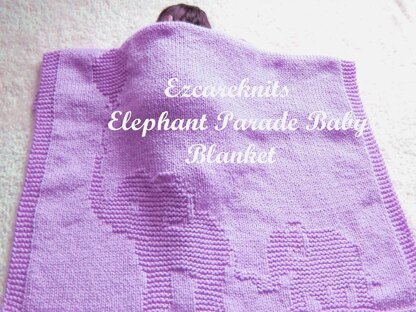 Elephant Parade Baby Blanket