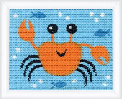 Vervaco Crab Tapestry Kit - 16 x 12,5 cm