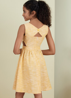 Butterick Girls' Dress, Jumpsuit and Romper B6908 - Paper Pattern, Size 7-8-10-12-14