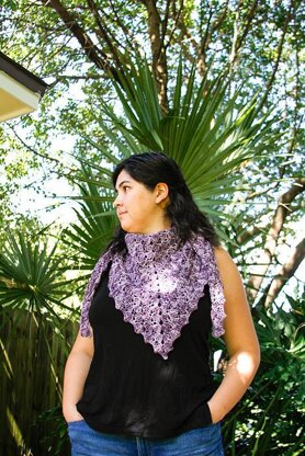 Venus Shell Triangle Shawl