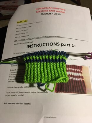 Norwegian Knitting Mystery KAL
