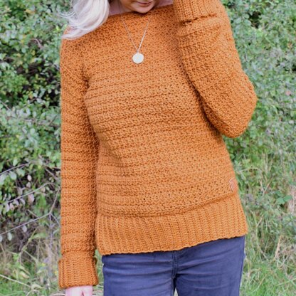 Golden Vines Crochet Sweater