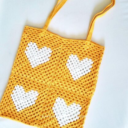 Granny Heart Market Bag