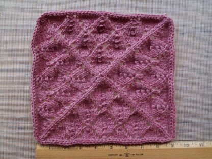 Lacy Leaves Blanket Square