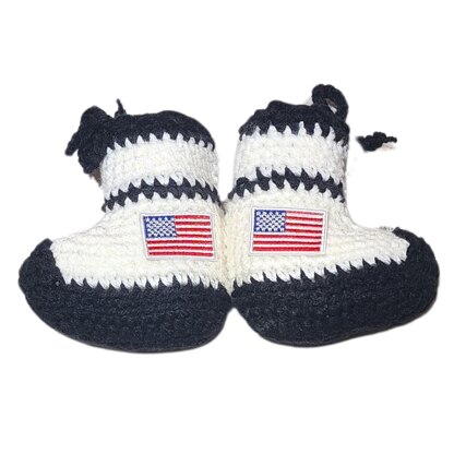 Astronaut Baby Booties