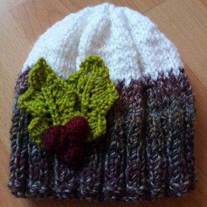 Christmas Pudding Beanie - child aged 3-9