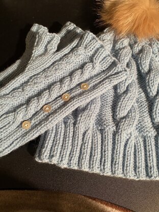 mittens and hat set