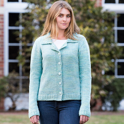 Basix 120 Anchorage Top-Down Cardigan PDF