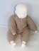 Baby Simple Aran Garter Stitch Onesie