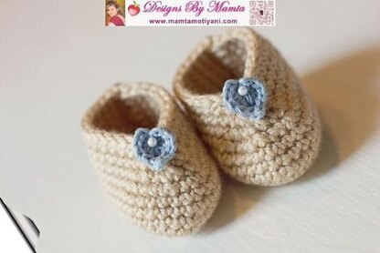 Easy Crochet Baby Booties Pattern Designer Shoes Slippers For Infants