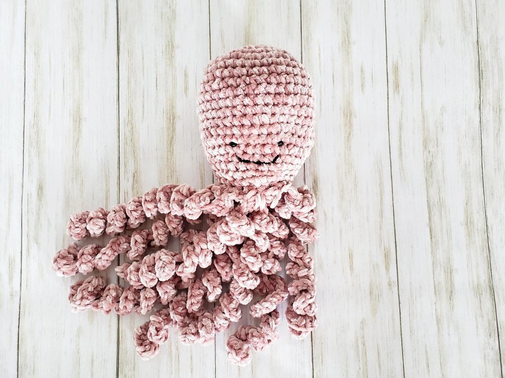 Velvet Octopus Plush Crochet pattern by Jessica Stiel LoveCrafts