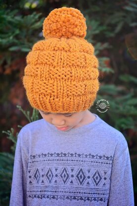 Basket Weave Slouch Beanie