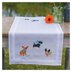 Vervaco Table Runner Kit Doggies Embroidery Kit -  40 x 100 cm / 16in x 40in