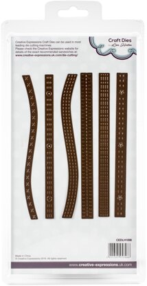 Creative Expressions Stitched Collection Craft Die - Stiched Lines