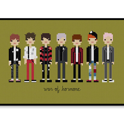 BTS War of Hormone - PDF Cross Stitch Pattern