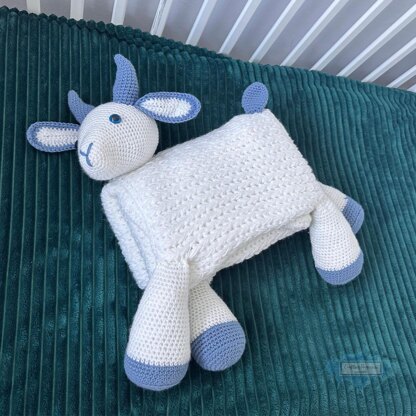 3in1 Farm Goat Baby Blanket
