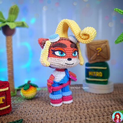 🧶 Crash Bandicoot + Coco Bandicoot – Chibi Amigurumi Pattern Set