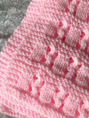 Lace & Garter Baby Blanket