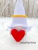 Gnome angel with heart