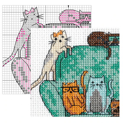 Dimensions Cats Cross Stitch Kits 