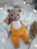 Spring teddy bear knitting pattern