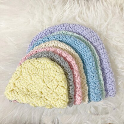 435- Crochet Pattern for babies Rainbow Hat- 7 sizes- small preemie to 4 years- 435