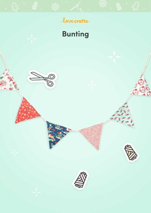 LoveCrafts Bunting Pattern -  Downloadable PDF