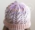 Lace and Cable Hat - P073