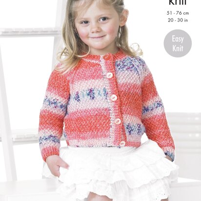 Sweater & Cardigan in King Cole Splash DK - 4246 - Downloadable PDF